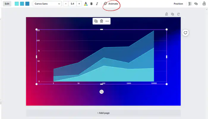 slow down animations in Canva