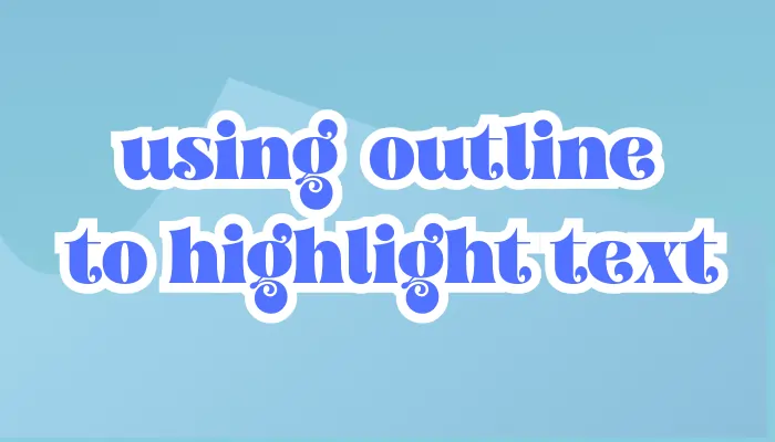 using effects to highlight text in Canva