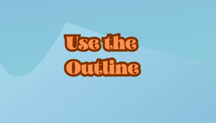 Add a outline in canva