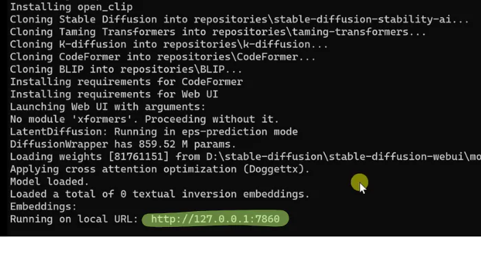 Launching Stable Diffusion