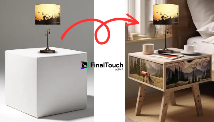create Product Photos in FinalTouch with AI