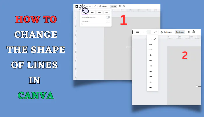 How To Change The Shape Of Lines In Canva