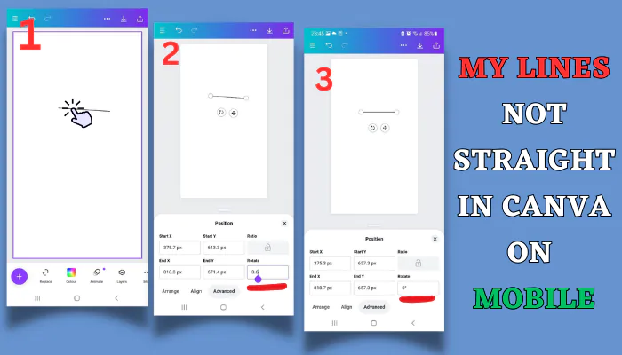Why Are My Lines Not Straight In Canva On Mobile?