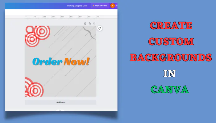 Create Custom Backgrounds in canva