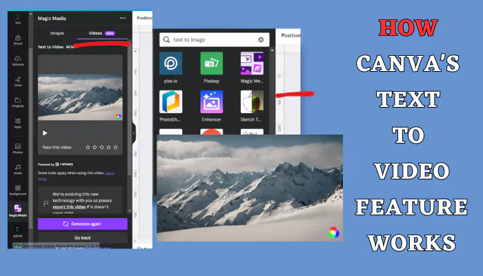 How Canva's Text To Video Feature Works