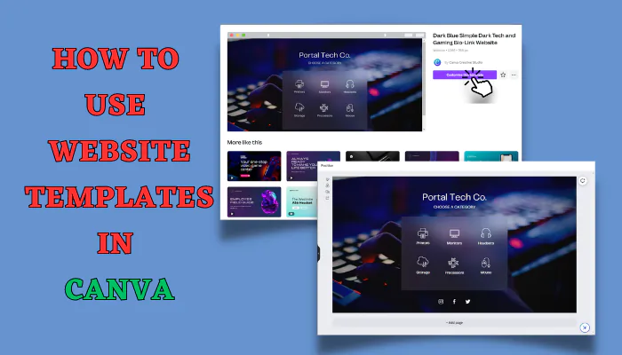 canva website design