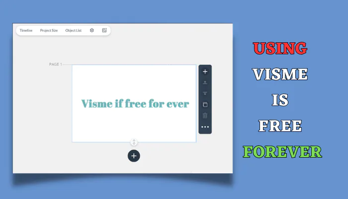 Using Visme is Free Forever