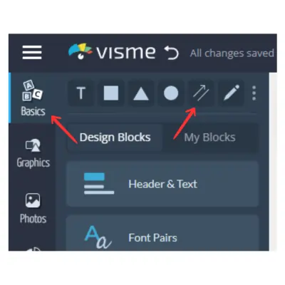 finding Straight Lines in Visme