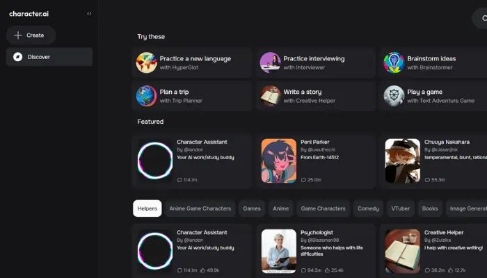 Spicychat.ai screenshot (2)