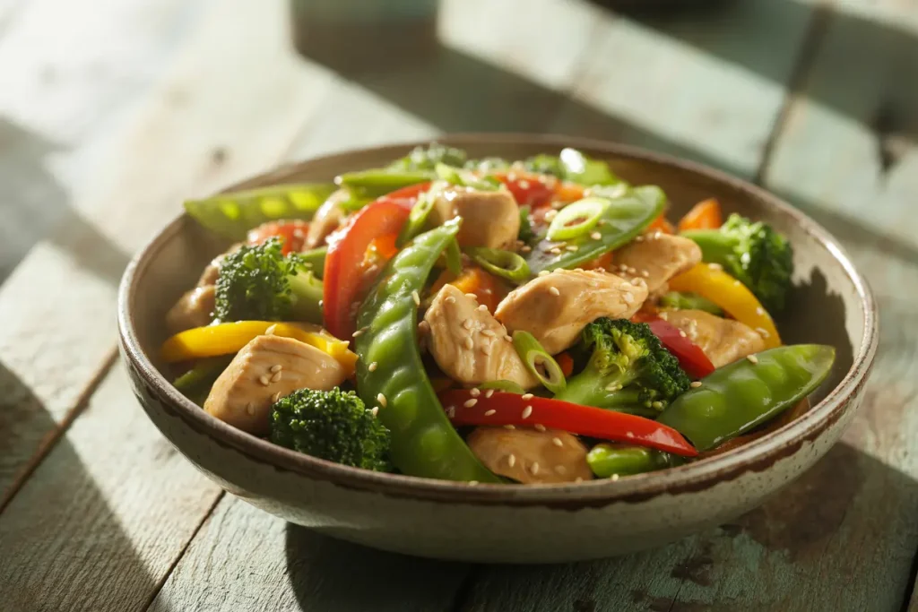 Chicken stir‑fry